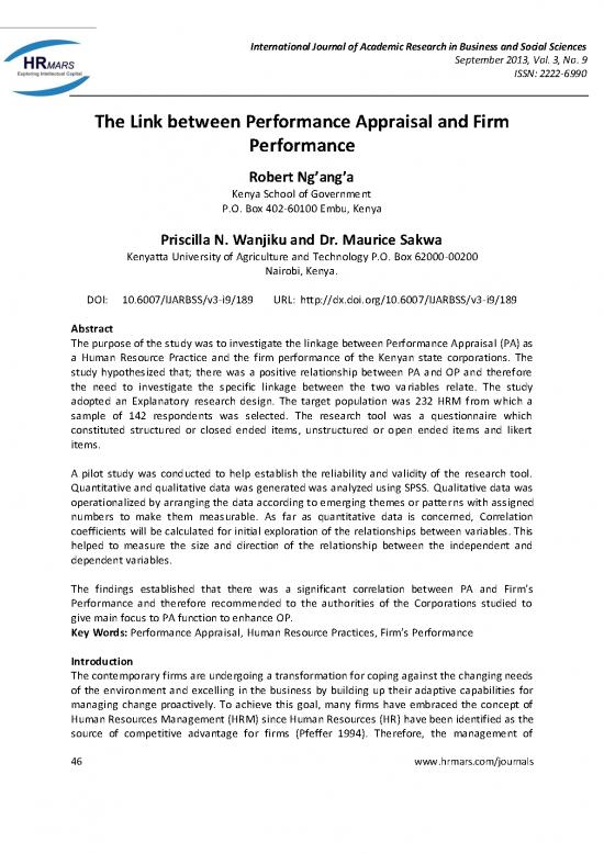 picture1_Research Pdf 44873 | The Link Between Performance Appraisal And Firm Performance