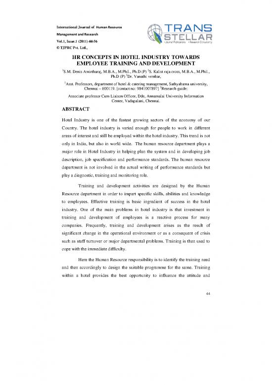 picture1_Human Resource Management In Hotel Industry Pdf 45592 | Tjprcfile35