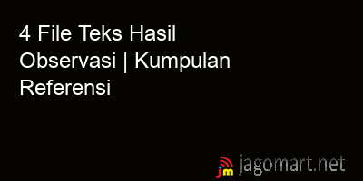 picture 4 File Tentang Teks Hasil Observasi Yang Bisa Di Download Saat Ini