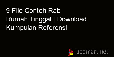 picture 9 File Contoh Rab Rumah Tinggal | Download Kumpulan Referensi