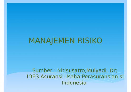 picture_Presentasi Usaha Ppt 4835 | Manajemen Risiko - Asuransi Dan Risiko