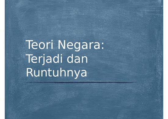 picture_Teori Negara - Terjadi Dan Runtuhnya