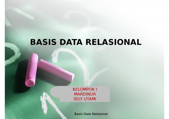 picture_Basis Data Relasional - Menggunakan Tabel Dua Dimensi  Yang Terdiri Atas Baris Dan Kolom Untuk Memberi Gambaran Sebuah Berkas Data