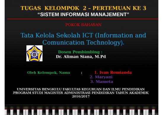 picture_Power Point Manajemen 4982 | Tata Kelola Sekolah Ict - Information And Comunication Technology