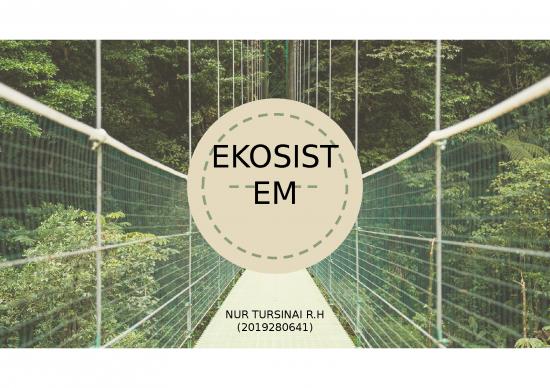 picture Ekosistem - Sistem Ekologi Yang Terbentuk Oleh Hubungan Timbal Balik Tak Terpisahkan Antara Makhluk Hidup Dengan Lingkungannya