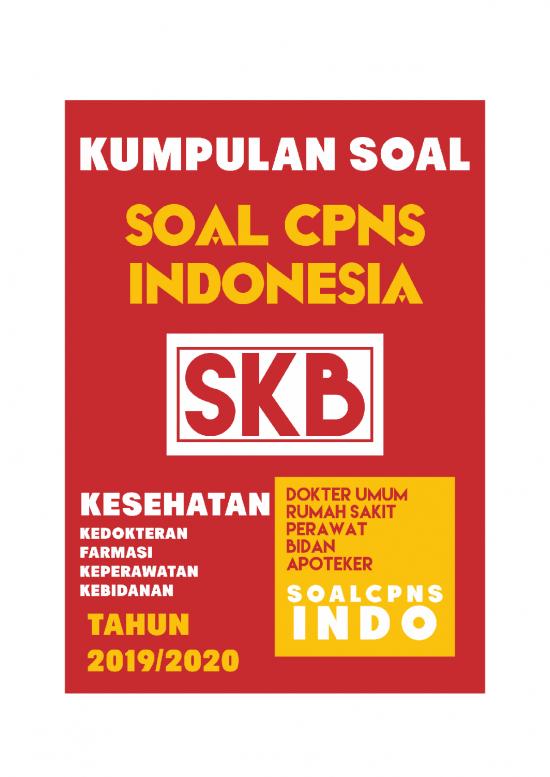 picture Kumpulan Soal Cpns Pdf 5015 | Kumpulan Soal Cpns - Skb Kesehatan 2019-2020