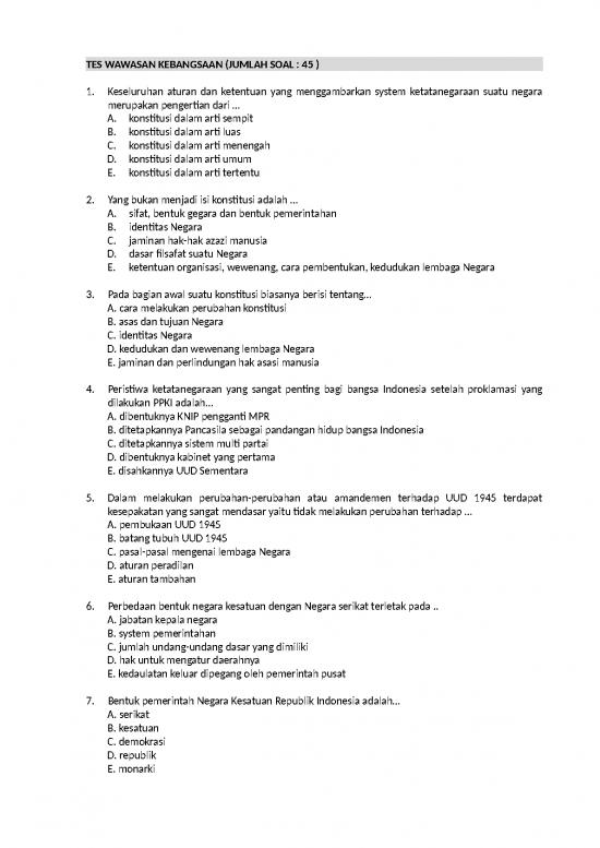 picture_Latihan Soal Cpns - Wawasan Kebangsaan 45 Soal -  Tes Intelejensi Umum Logika 20 Soal - Tes Karakter Pribadi 10 Soal