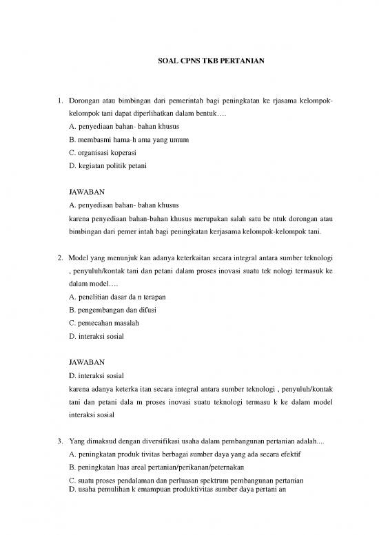 picture Presentasi Usaha 5047 | Soal Latihan Cpns - Tkb Pertanian