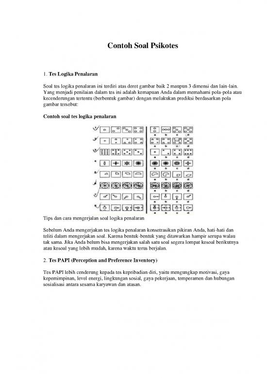 picture Soal Psikotes Pdf 5062 | Contoh Soal Psikotes 2