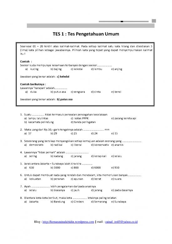 picture Soal Pppk Pdf 5067 | Latihan Menghadapi Psikotes