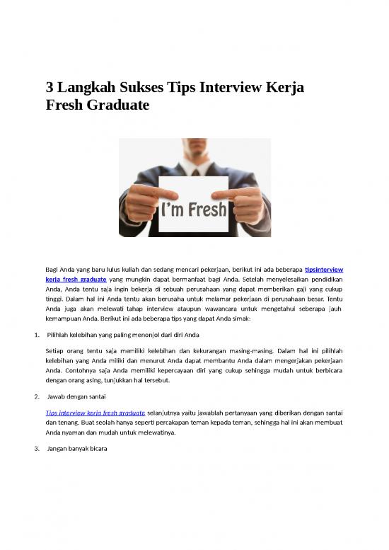 picture_3 Langkah Sukses Tips Interview Kerja Fresh Graduate
