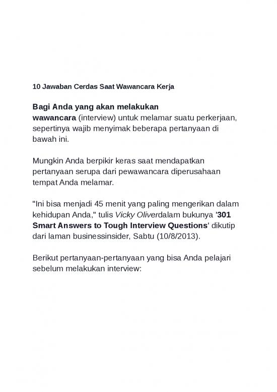 picture1_Resume Microsoft Word Format 5077 | 10 Jawaban Cerdas Saat Wawancara Kerja