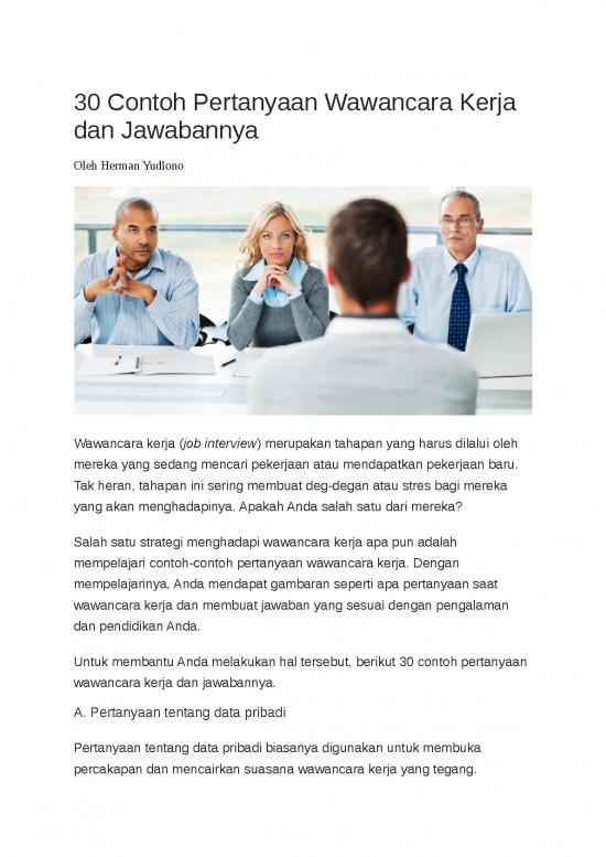 picture_30 Contoh Pertanyaan Wawancara Kerja Dan Jawabannya