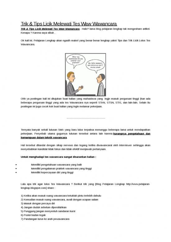 picture_Trik Dan Tips Melewati Tes Waw Wawancara