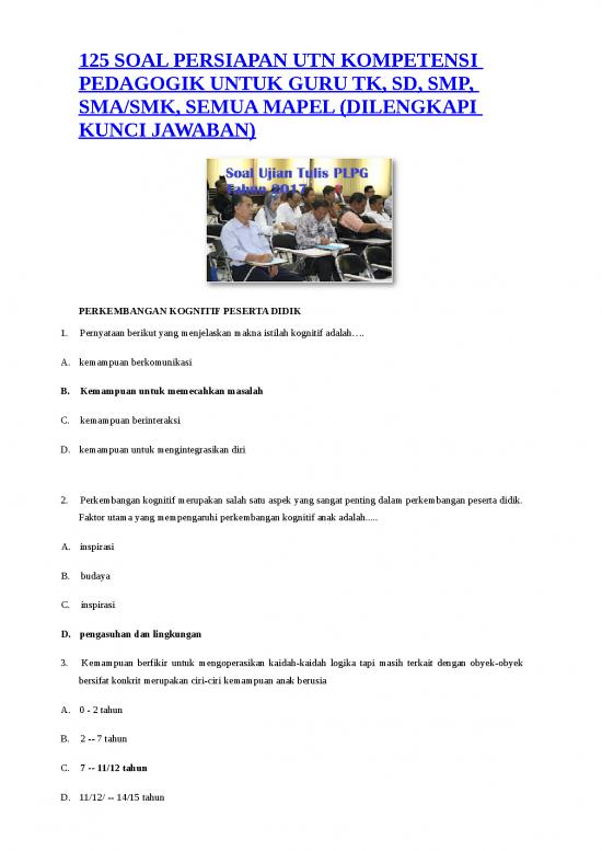 picture1_Soal Pedagogik - 125 Soal Dan Jawaban Persiapan Utn Kompetensi Pedagogik Untuk Guru Tk Sd Smp Sma Smk