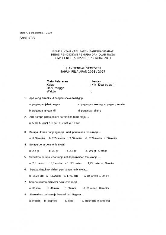 picture1_Permainan Tenis Meja 5143 | Soal Uas - Penjas Kelas 12