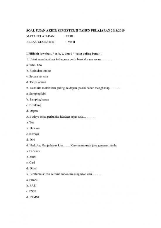 picture1_Organisasi Adalah Pdf 5144 | Soal Uas - Pjok Kelas 6