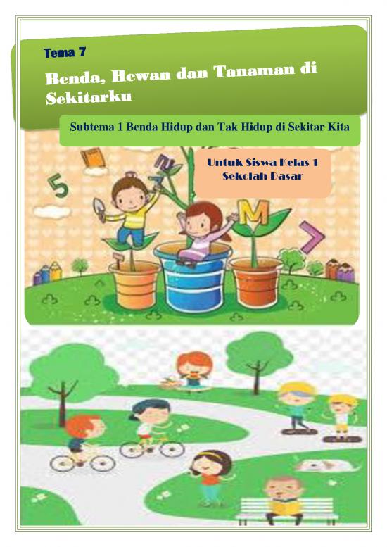 picture1_Pembelajaran Pdf 5147 | Materi Kelas 1 - Benda Hidup Dan Tak Hidup Di Sekitar Kita