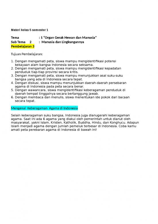 picture1_Materi Kelas 5 Semester 1 - Organ Gerak Hewan Dan Manusia - Manusia Dan Lingkungannya