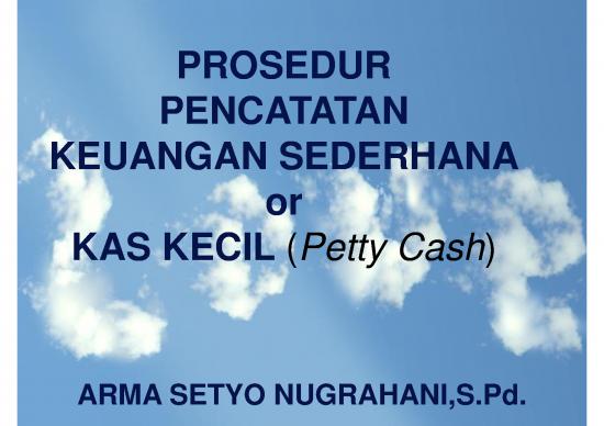 picture Petty Cash Sheet Format 5185 | Materi Kelas 10 - Kas Kecil Kelas X Smk