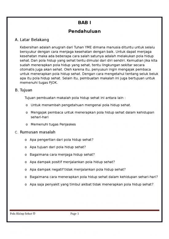 picture_Makalah Kebersihan Lingkungan 5257 | Materi Kelas 8 - Pjok Pola Hidup Sehat