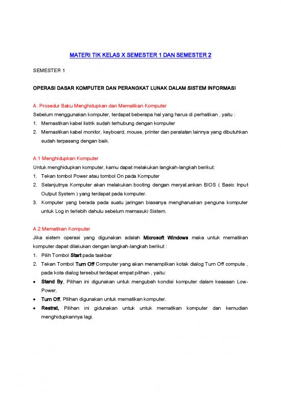 picture Jaringan Komputer Pdf 5289 | Materi Kelas 10 Tik Semester 1 Dan Semester 2