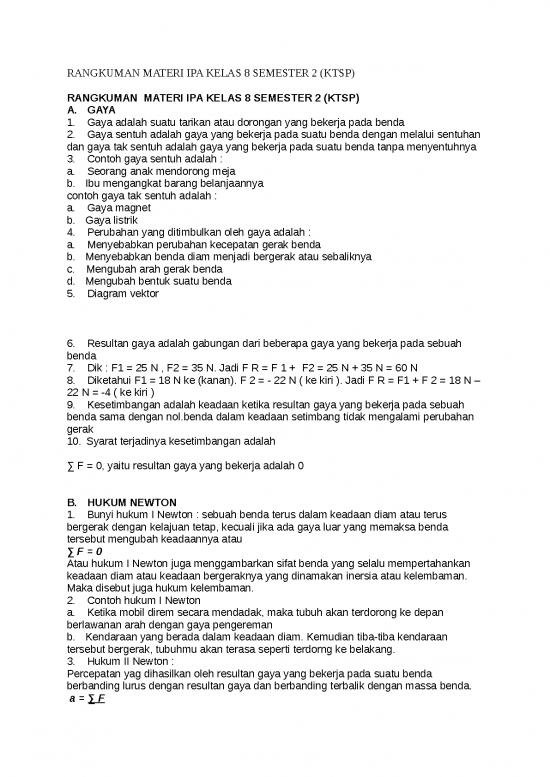picture Materi Kelas 8 Semester 2 - Rangkuman Materi Ipa Ktsp