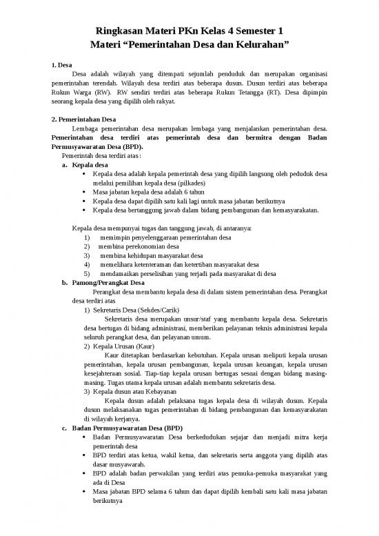 picture_Pemerintah Desa Terdiri Dari 5347 | Materi Kelas 4 Semester 1  - Ringkasan Materi Pkn Pemerintahan Desa Dan Kelurahan