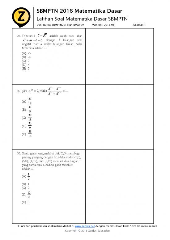 picture_Matematika Pdf 5379 | Latihan Soal Matematika Dasar Sbmptn