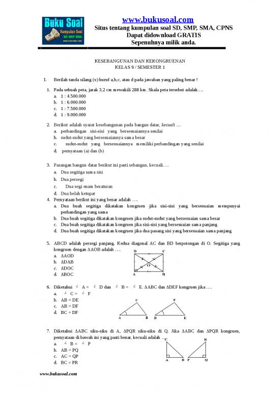 picture_Download Soal Cpns 5393 | Soal Matematika Kelas 9 Semester 1 Smp - Kesebangunan Dan Kekongruenan