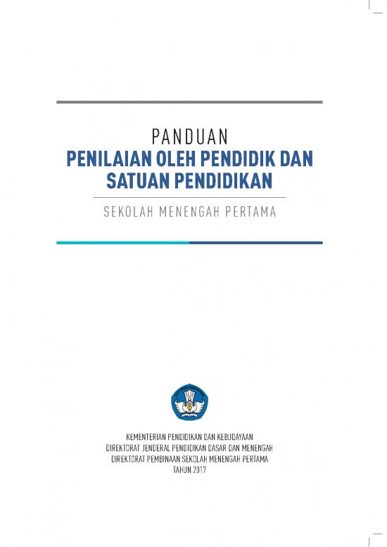 picture_Penelitian Pdf 5415 | Panduan Penilaian - Oleh Pendidik Dan Satuan Pendidikan Sekolah Menengah Pertama 2017