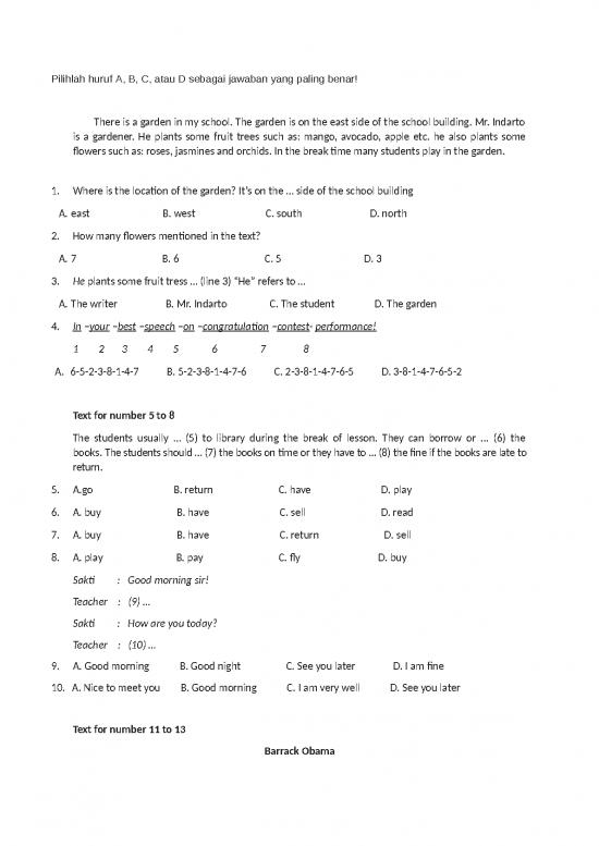 picture Soal Ujian Kelas 7 Smp - Ujian Tengah Semester Bahasa Inggris