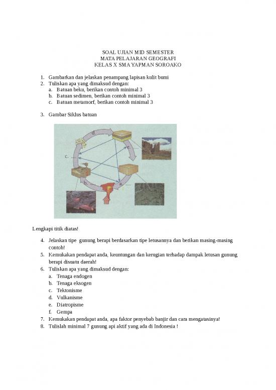 picture1_Soal Ujian Kelas 10 Sma - Soal Ujian Mid Semester Mata Pelajaran Geografi