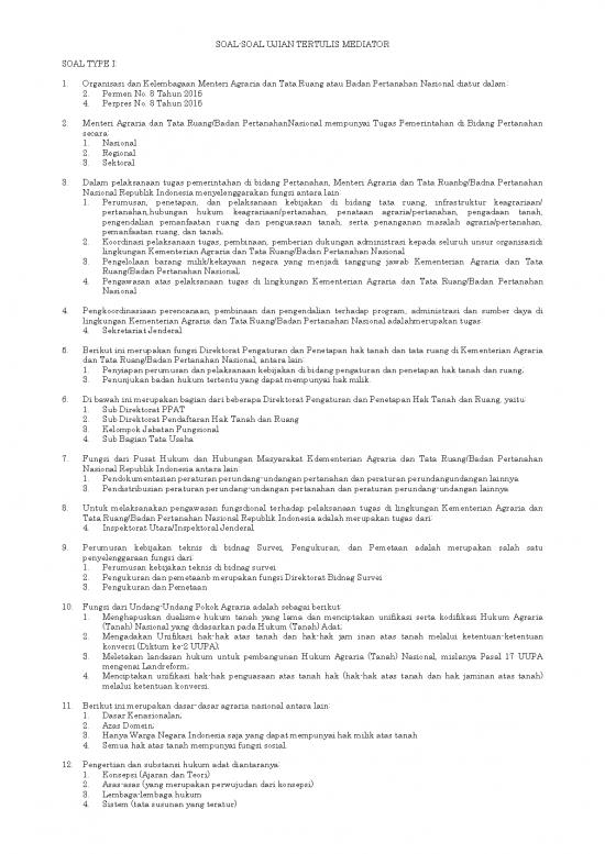 picture_Hukum Pdf 5504 | Soal Soal Ujian Tertulis Mediator