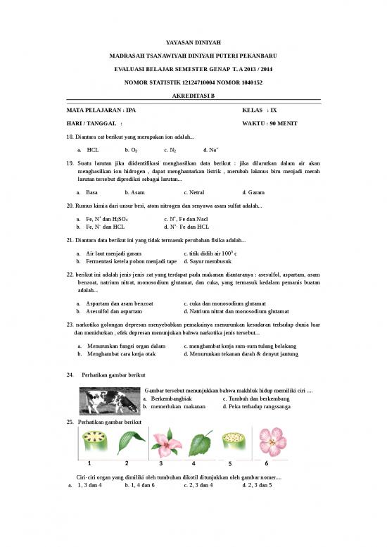 picture1_Larutan Blanko Adalah 5508 | Soal Ujian Kelas 9 Smp - Evaluasi Belajar Semester Genap Mata Pelajaran Ipa