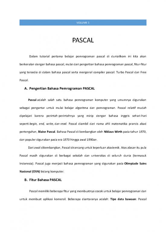 picture Contoh Artikel Populer Pdf 5529 | Tutorial Pascal - Bahasa Pemrograman Yang Umumnya Digunakan Sebagai Pengantar Untuk Mulai Belajar Algoritma Dan Pemrograman