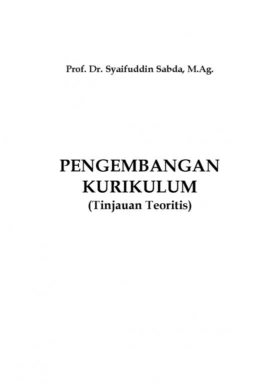 picture1_Pendidikan Pdf 5554 | Buku - Pengembangan Kurikulum - Tinjauan Teoritis