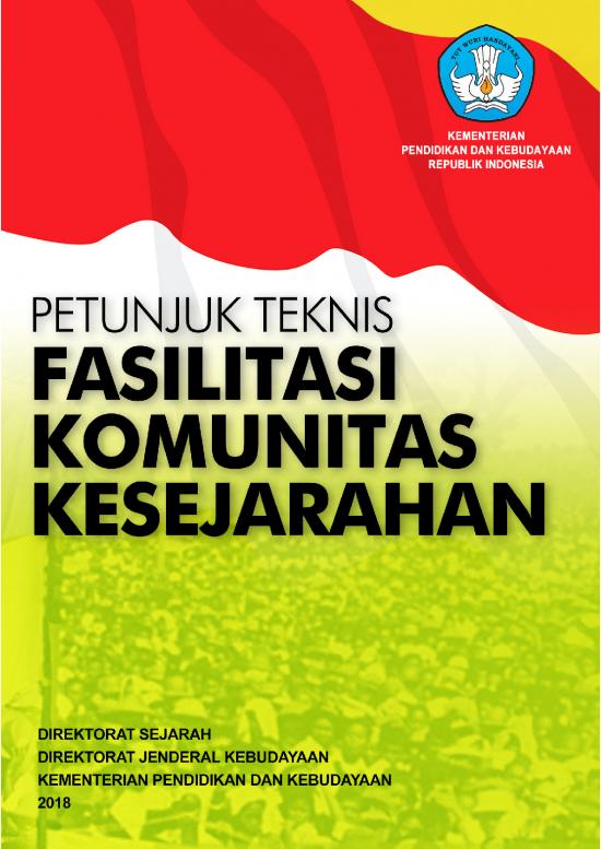 picture_Pendidikan Pdf 5571 | Buku Petunjuk Teknis - Fasilitasi Komunitas Kesejarahan