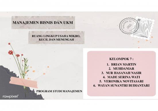 picture_Presentasi Usaha 5590 | Ruang Lingkup Usaha Mikro Kecil Dan Menengah
