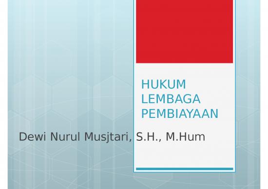 picture Presentasi Usaha Ppt 5658 | Pengantar Hukum Lembaga Pembiayaan