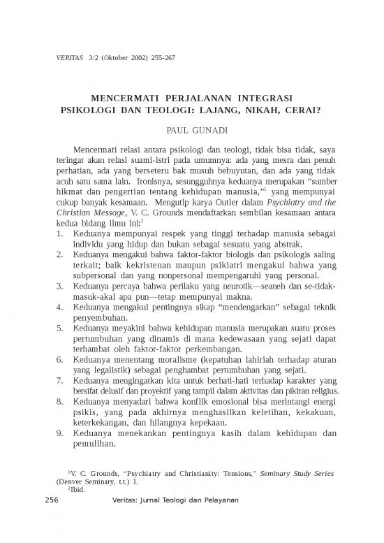 picture_Pengertian Psikologis 5731 | Mencermati Perjalanan Integrasi Psikologi Dan Teologi