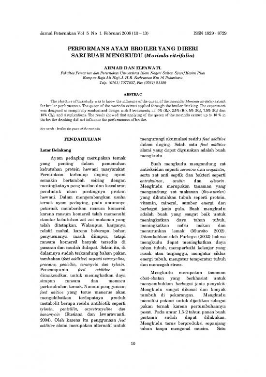 picture1_Pertanian Pdf 5845 | Performans Ayam Broiler Yang Diberi Sari Buah Mengkudu