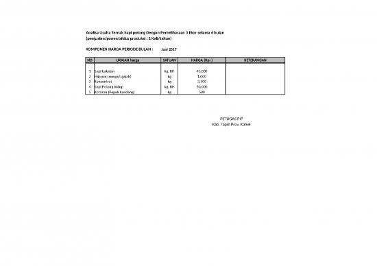 picture_Excel Sheet Download 5875 | Analisa Usaha Peternakan - Ayam Ras Pedaging - Sapi - Telur Ayam Ras