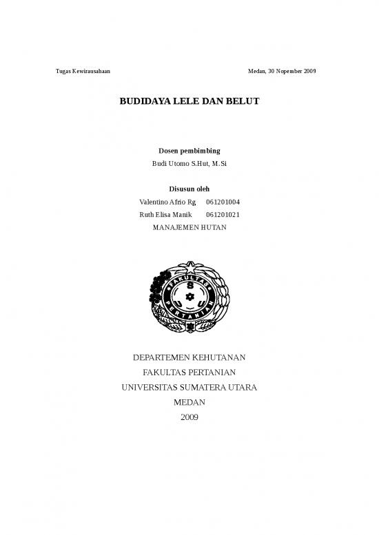 picture1_Presentasi Usaha 5888 | Budidaya Lele Dan Belut