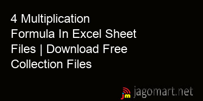 picture 4 Multiplication Formula In Excel Sheet Files | Download Free Collection Files