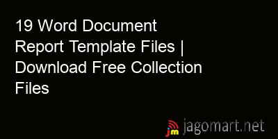 picture 19 Word Document Report Template Files | Download Free Collection Files