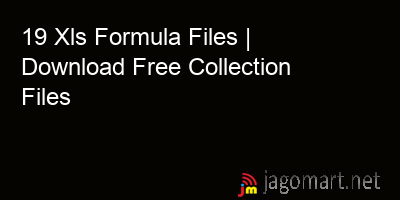 picture 19 Xls Formula Files | Download Free Collection Files