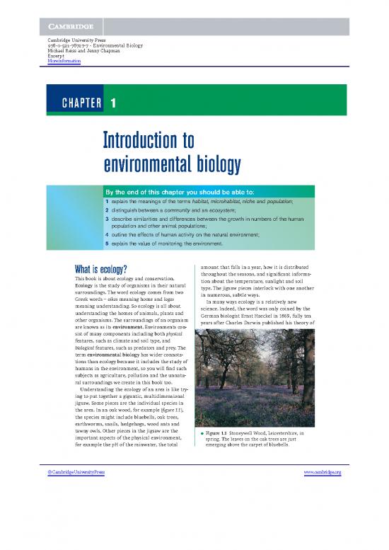 picture The Environment Pdf 49413 | 9780521787277 Excerpt