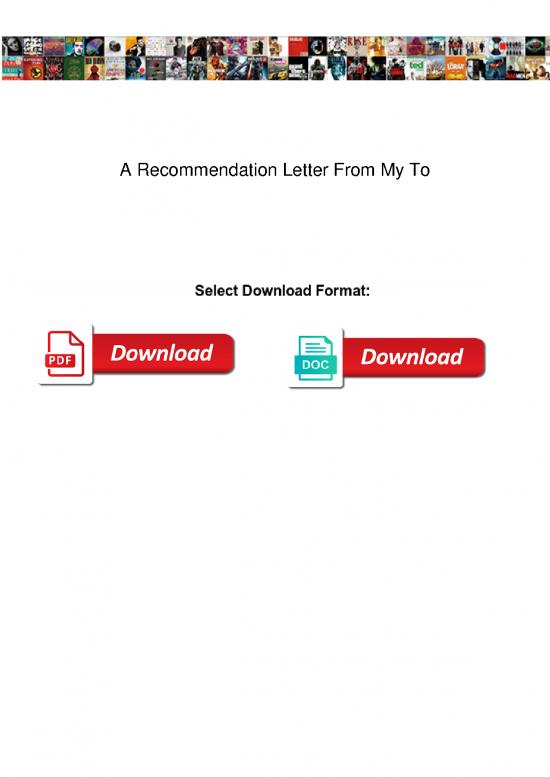 picture_Letter Pdf 47628 | A Recommendation Letter From My To
