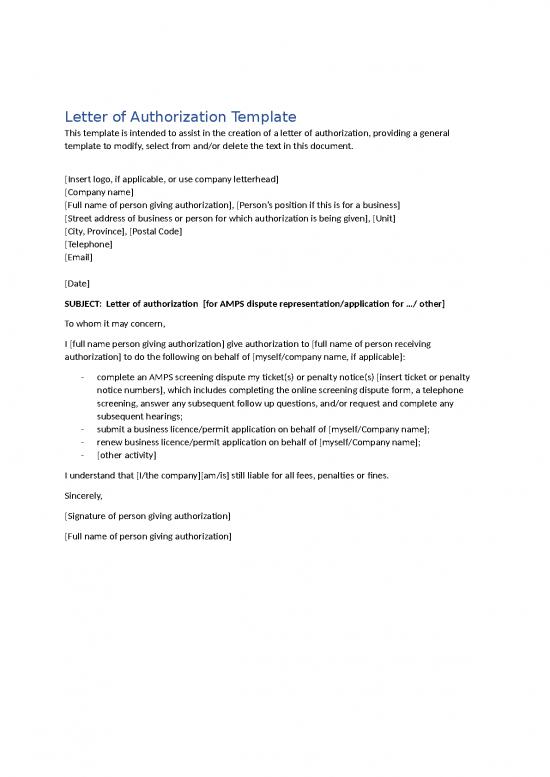 picture_Agent Letter Of Authorization Template